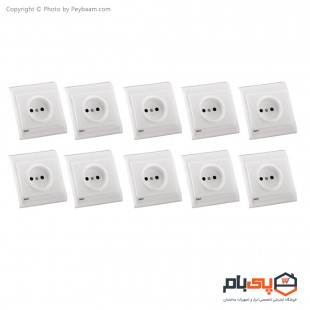 پریز برق ثابت الکتریک مدل پرشین بسته 10 عددی