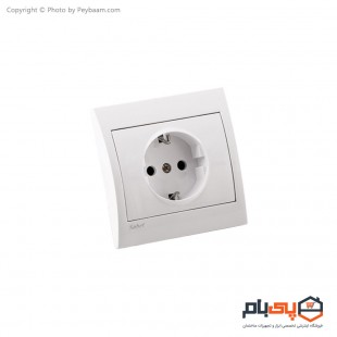 پریز برق ارت دار ثابت الکتریک مدل پارت