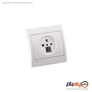 پریز و سوکت تلفن ثابت الکتریک مدل پارت