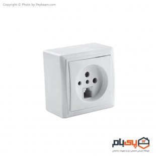 پریز و سوکت تلفن ثابت الکتریک مدل روکار