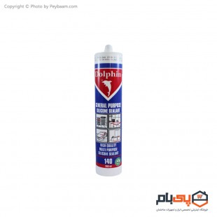 چسب سیلیکون همه کاره دلفین مدل 140 حجم 280 میلی لیتر