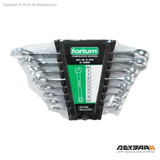 مجموعه 8 عددی آچار تخت و رینگی فورتوم مدل FT8-19