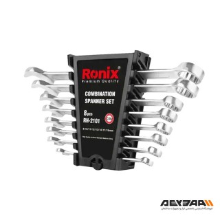 مجموعه 8 عددی آچار تخت و رینگی رونیکس مدل RH-2101