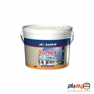 رنگ اکریلیک فاساد تکسچر نرم الوان مدل ALCO-3120 حجم گالن