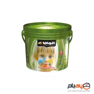 پوش رنگ نیمه پلاستیک مات 1 الوان مدل ALCO-4005 حجم 2.5 گالن