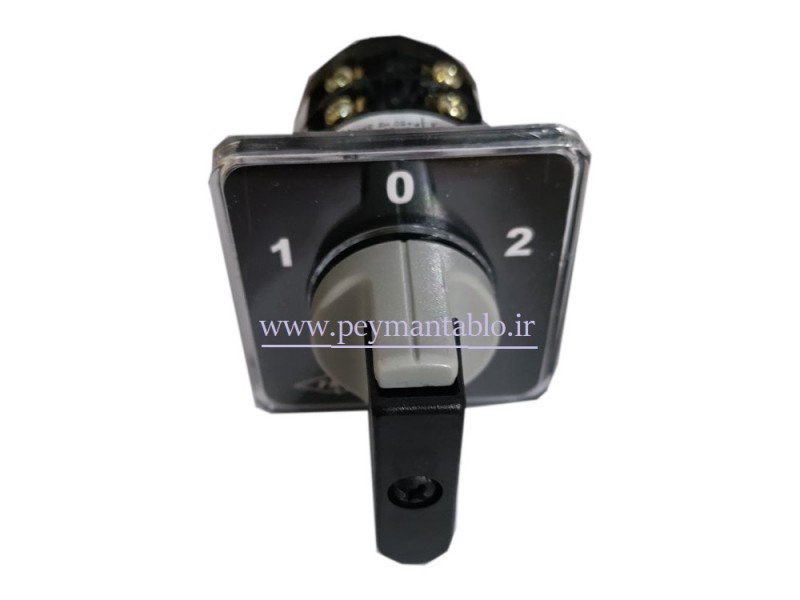 کلید سلکتور (گردان) دو فاز ، دو طرفه ، 12 آمپر ، TRS