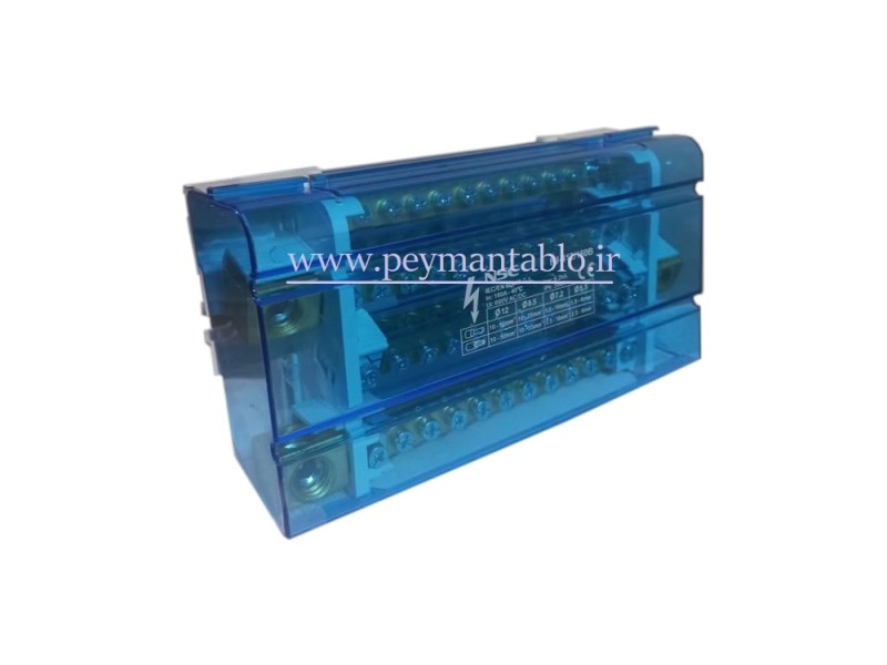 جعبه (باکس) باسبار سه فاز (سه فاز و نول) 12 پیچ 160 آمپر BLOX(NSC)