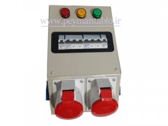 جعبه پریز کارگاهی تک و سه فاز (IP66) آمپراژ 32 آمپر (بدنه فلزی)سیم کشی شده
