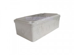 جعبه تقسیم (درب پیچ خور) 8*12*21 با W0RLD-PLAST) IP65)