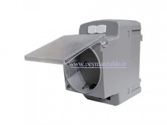 پریز تک فاز دربدار(ریلی) چراغدار (LED) ولتاژ 250 ولت 16 آمپر RAAD
