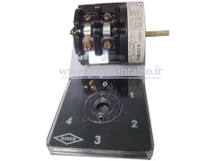 کلید سلکتور چهار حالته با صفر (4-3-2-1-0) 25 آمپر تک فاز (KAVEH)