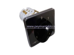 کلید سلکتور پنج حالته 40 آمپر دوفاز با صفر TRS