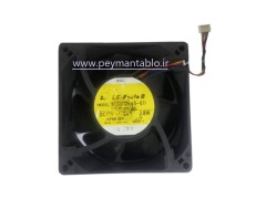 فن تابلویی 12 ولت DC به ابعاد (9*9) عرض 3.2 سانت چهار سیمه
