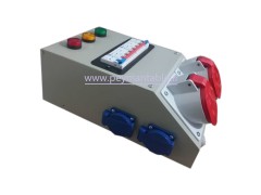 جعبه پریز کارگاهی تک و سه فاز (IP66) آمپراژ 32 آمپر (بدنه فلزی)سیم کشی شده