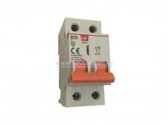 کلید مینیاتوری (mcb) دو پل / دو فاز 50 آمپر ، LS