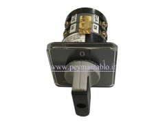 کلید سلکتور (گردان) سه فاز و نول (چهار پل)، یکطرفه ، 12 آمپر ، TRS