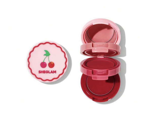 رژلب و رژگونه سه طبقه شیگلم آلبالویی