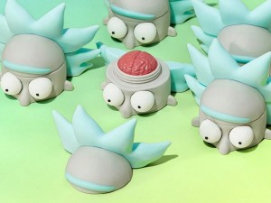 رژگونه کرمی شیگلم طرح ریک و مورتی