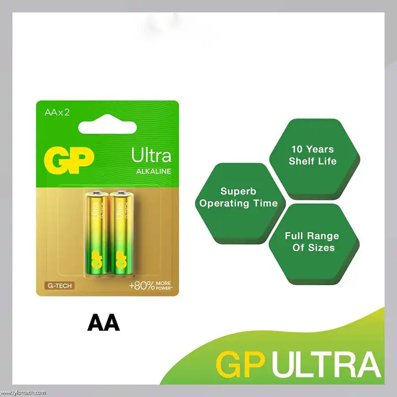 باتری قلمی 2 عددی GP مدل Ultra alkaline کد GP15AUETA21