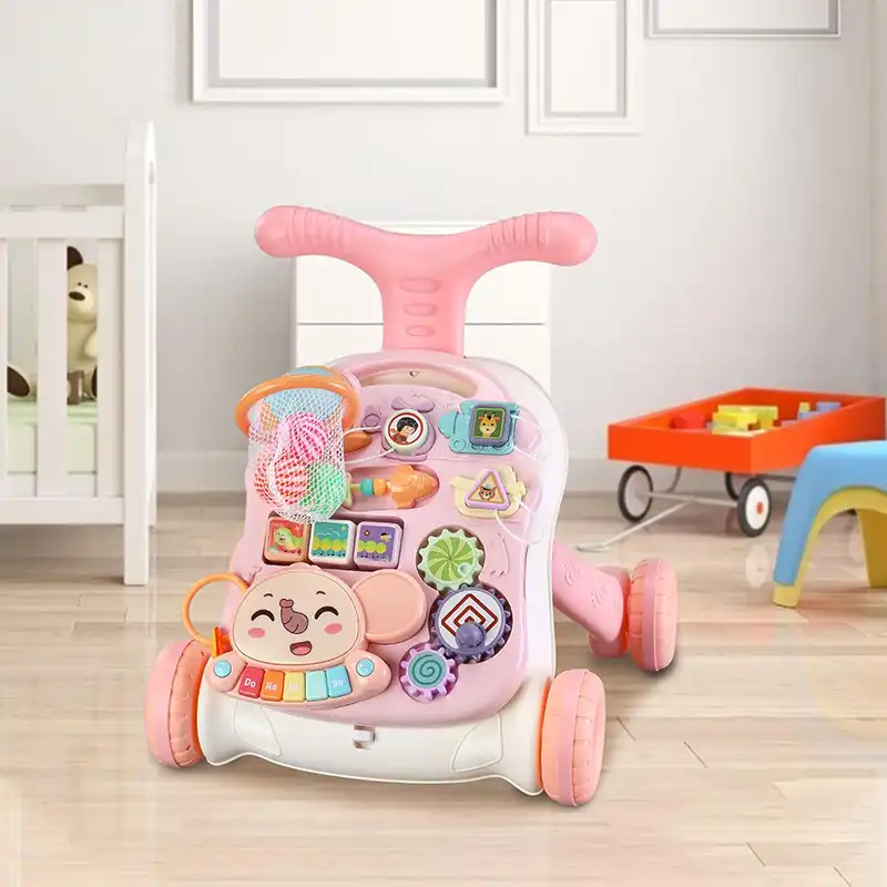 واکر کودک 3 در 1 کیکابو مدل KIKKA BOO Play & Grow رنگ صورتی کد P/5993/PI