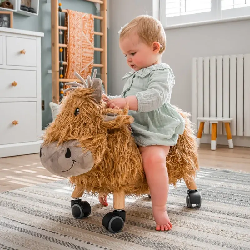 گاو چرخدار هایلند لیتل برد little bird HIGHLAND COW RIDE ON كد 3090