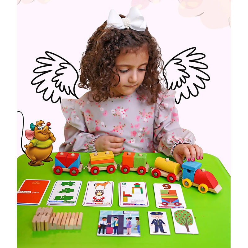 قطار مونته سوری چوبی 17 تکه کد 900245