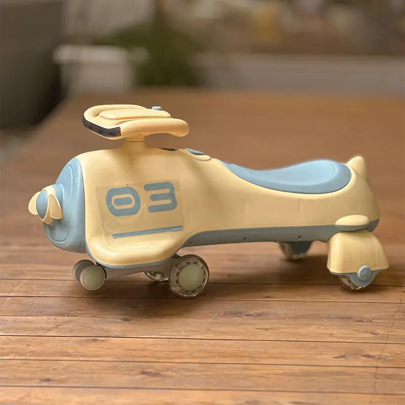 کویر کار موزیکال طرح هواپیما رنگ زرد آبی کد P/QT8081/ZA