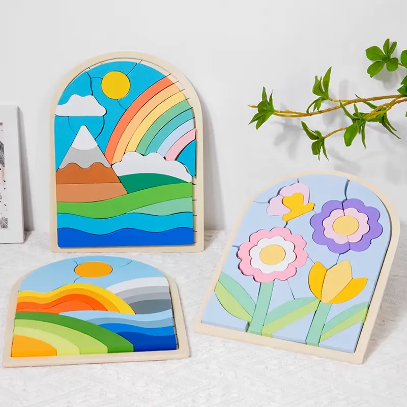 کاتامینو پازل چوبی سه بعدی طرح طبیعت کد 9728