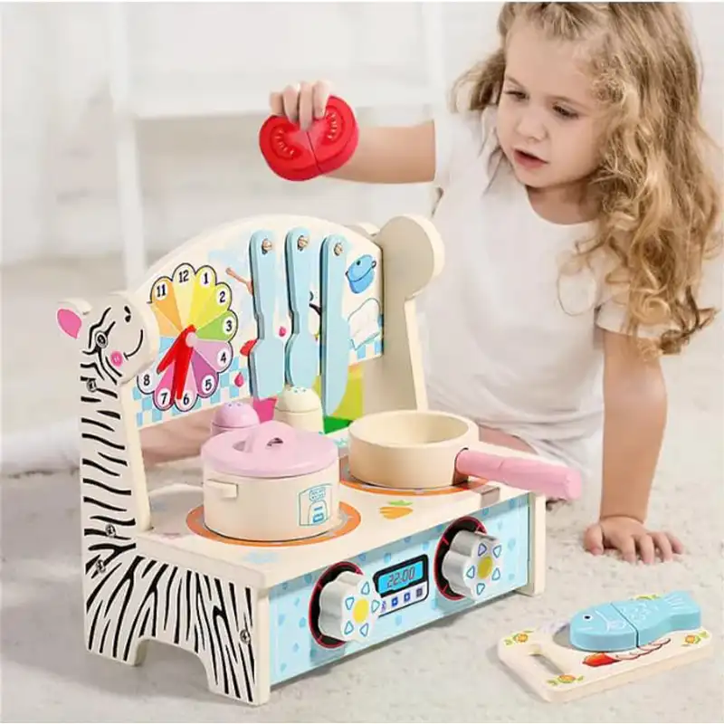 اسباب بازی اجاق گاز رومیزی چوبی کد YDL4001