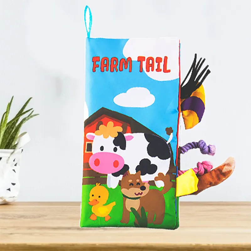 کتاب پارچه ای آموزش دم حیوانات مزرعه کد 66530A2