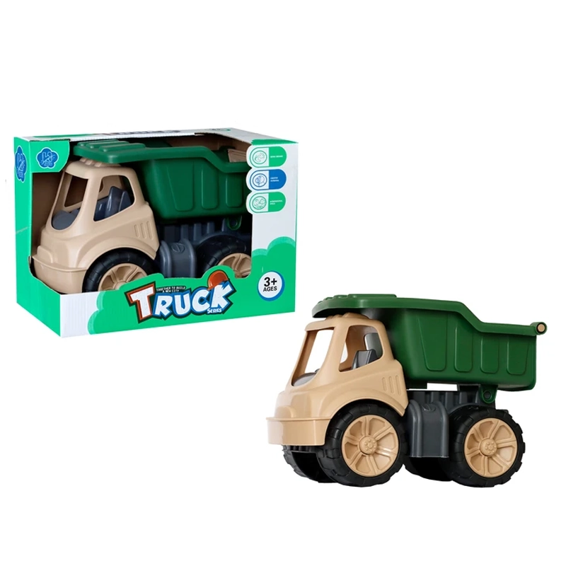 اسباب بازی کامیون خاکریز رنگ سبز کرم کد k11A