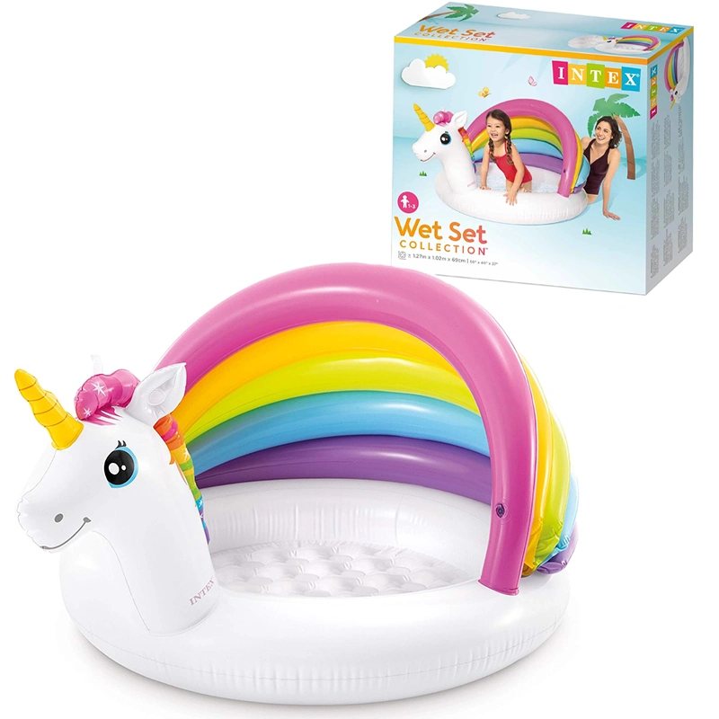 استخر بادی سایبان دار اینتکس intex مدل یونیکورن کد 57113