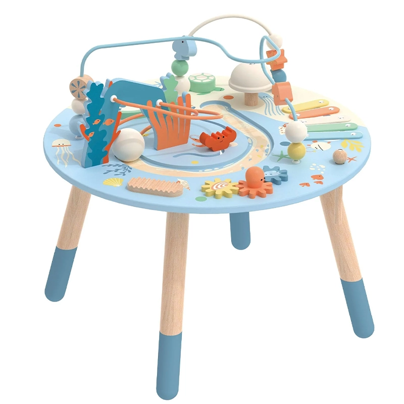 میز فعالیت و بازی چوبی کلاسیک ورلد classic world Multi Activity Table کد 20238