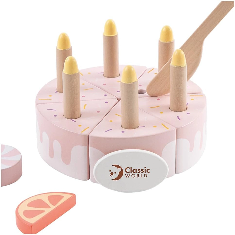 اسباب بازی چوبی کیک تولد کلاسیک ورلد classic world birthday cake کد 50565