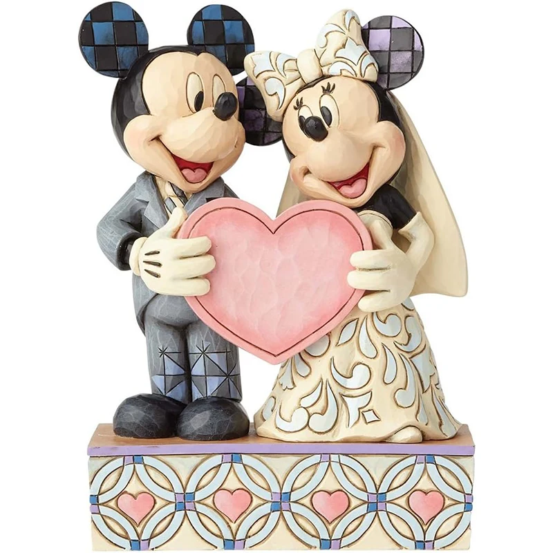 فیگور دیزنی عروسی میکی موس و مینی موس Mickey Mouse & Minnie Mouse Wedding with Heart کد 4059748