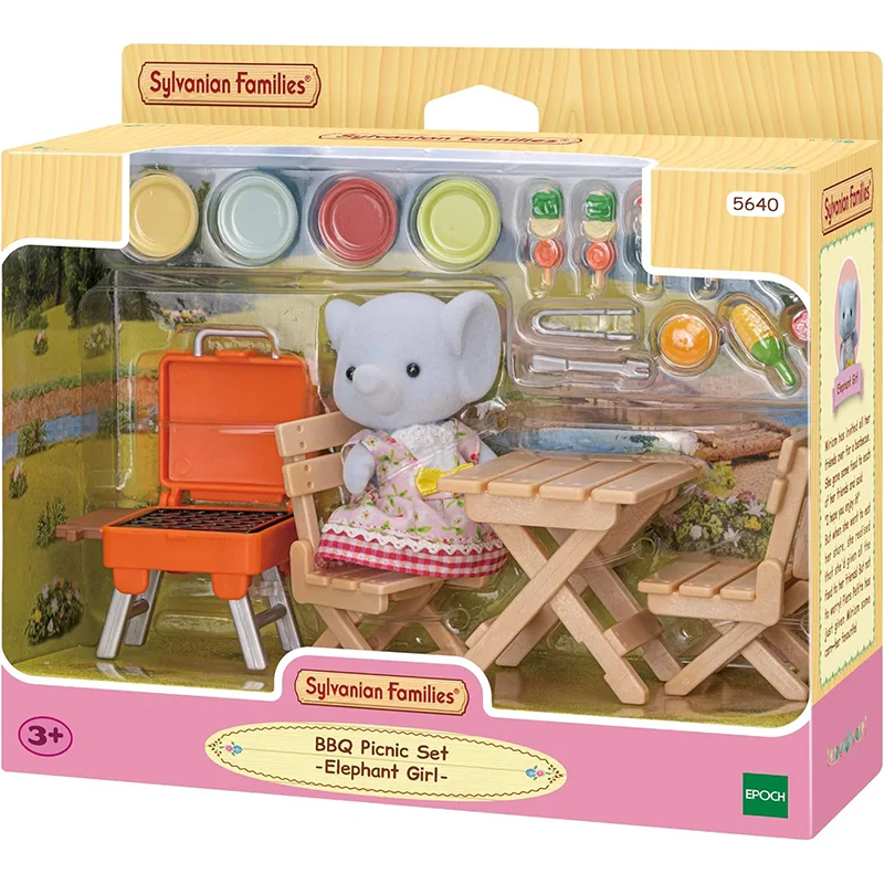 اسباب بازی سیلوانیان فامیلیز Sylvanian Families مدل BBQ Picnic Set -Elephant Girl کد 5640