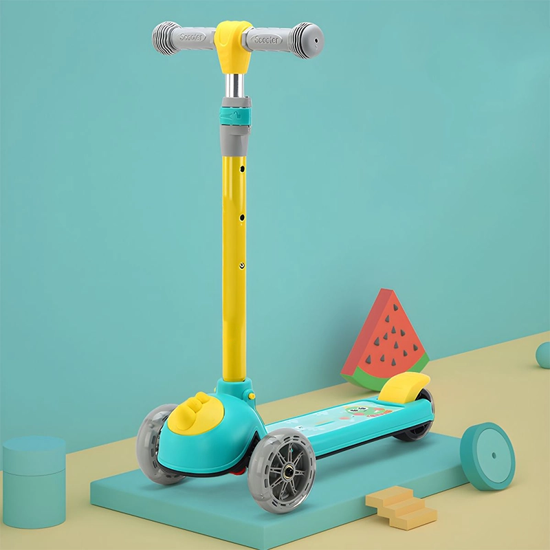 اسکوتر کودک چراغدار مدل دایناسور سبز کد P/806/SA