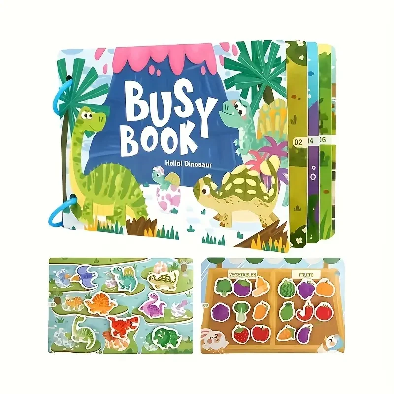 کتاب مونته سوری پازلی busy book مدل دایناسور کد 6685309