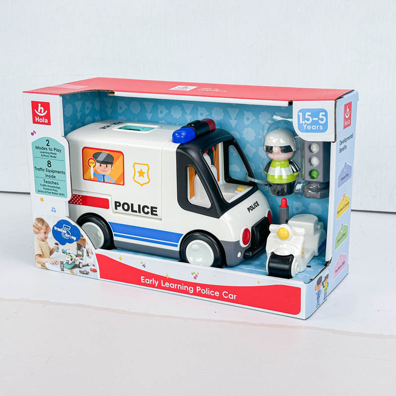 اسباب بازی ماشين پلیس با تجهيزات هولی تويز HUILE TOYS کد HE9985