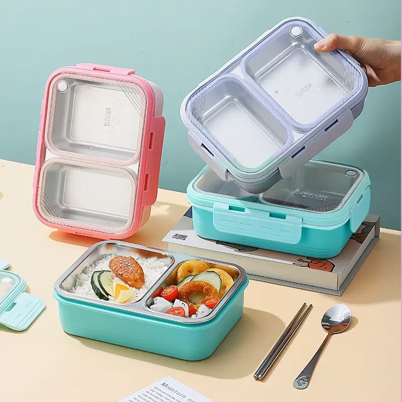 لانچ باکس واشر دار کودک 2 قسمتی کد 7096