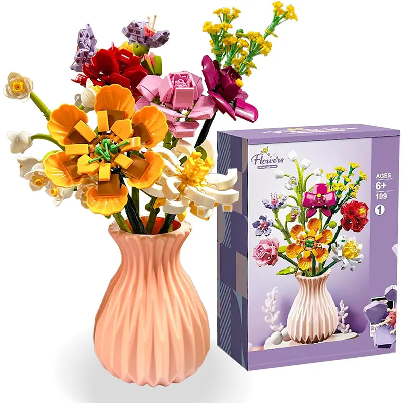 لگو گلدان گل 8 شاخه کد P/109/1