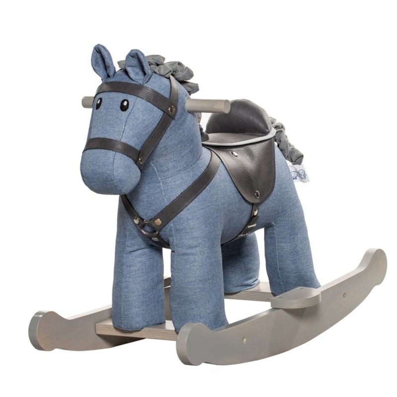 راکر اسب چوبی رنگ آبی کد AF300221