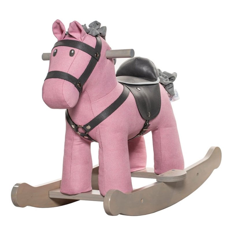 راکر اسب چوبی رنگ صورتی کد AF300222