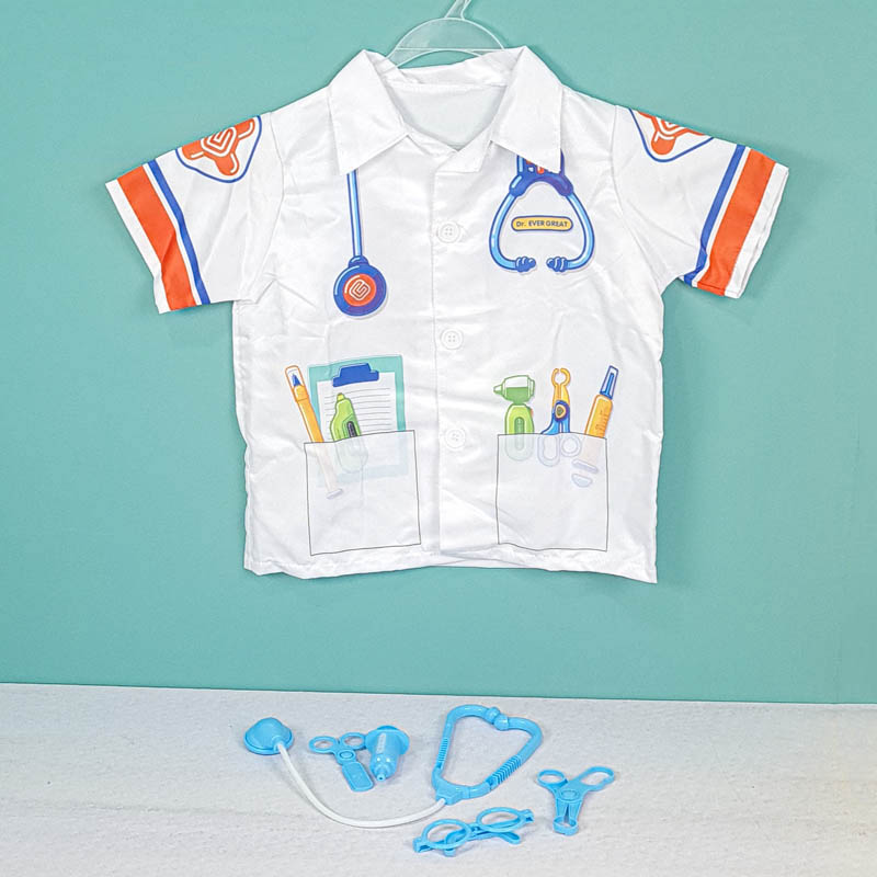 لباس مشاغل کودک مدل دکتر با لوازم کد PD2505