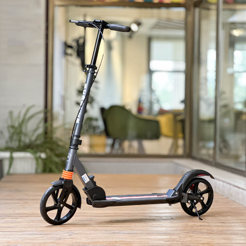 اسکوتر کودک تاشو دوچرخ رنگ طوسی کد P/PC009/TU