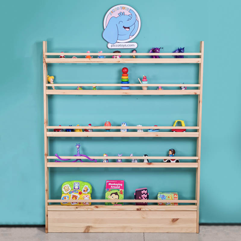 شلف و کتابخانه چوبی کودک سایز بزرگ مدل 6731132