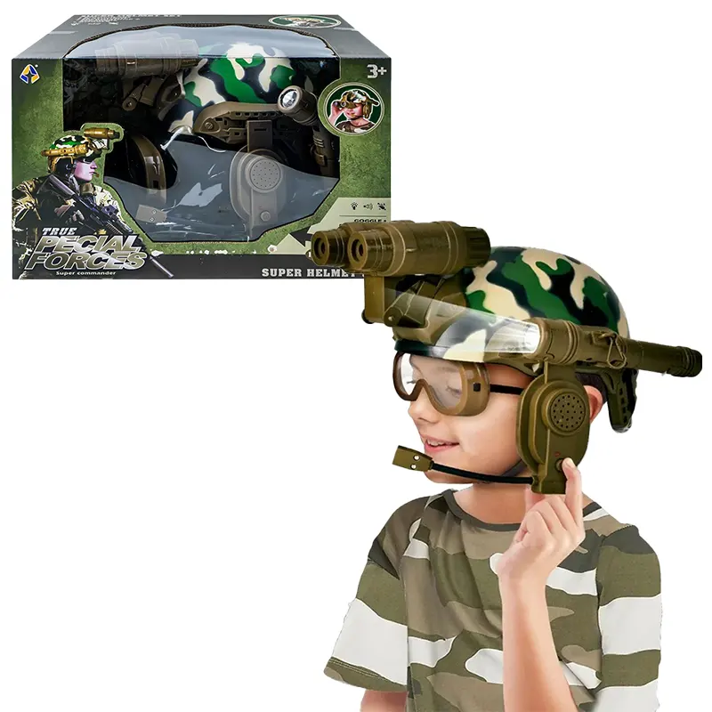 اسباب بازی کلاه و دوربین پلیس رنگ سبز ارتشی کد 12612