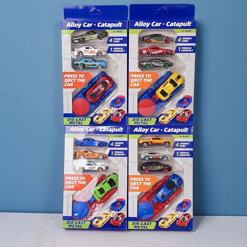 ست پرتاب ماشین مسابقه 4 عددی کد 2853