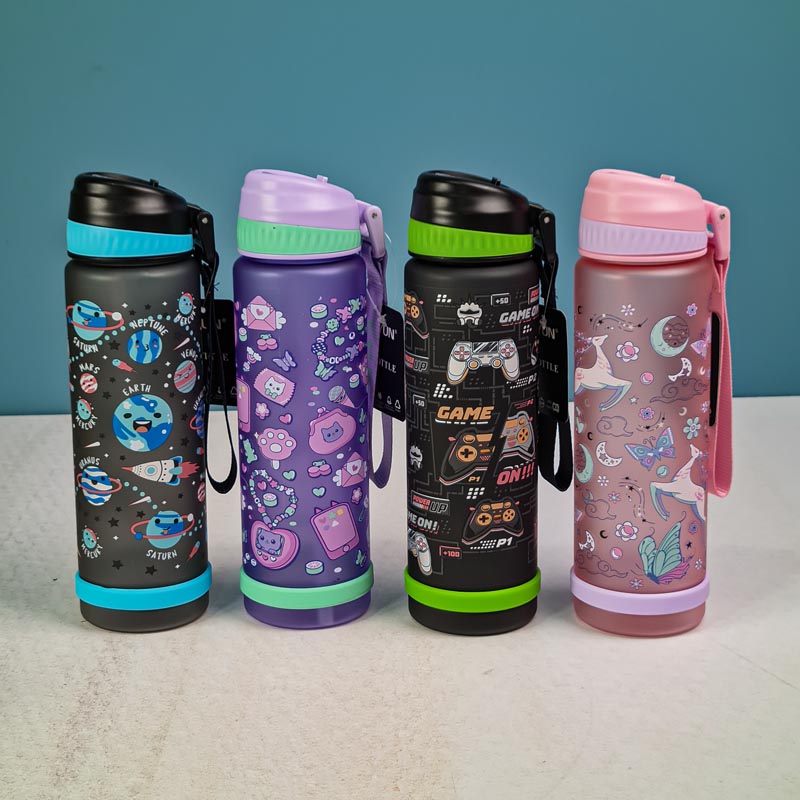 قمقمه نی دار فانتزی 750 میلی لیتر کد YY7004