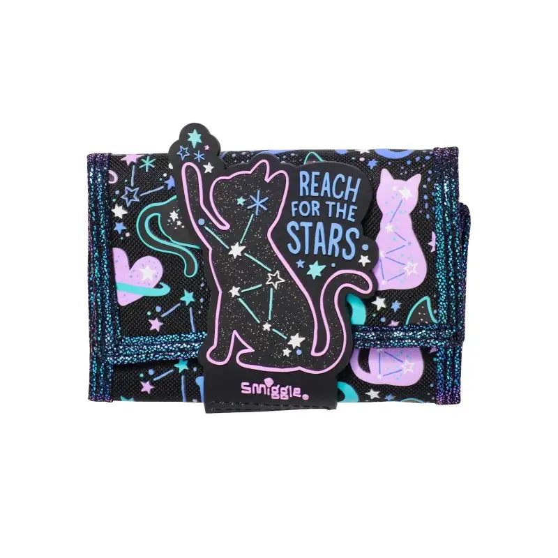 کیف پول کودک اسمیگل طرح گربه شاینی کد 74542